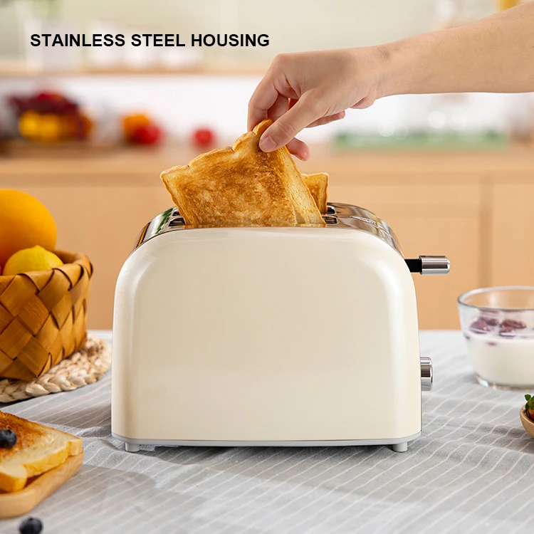 Breakfast Maker Kettle Toaster Set 2 Slice Pop Up Sandwich Toaster Electric Smart Retro Bread Toaster
