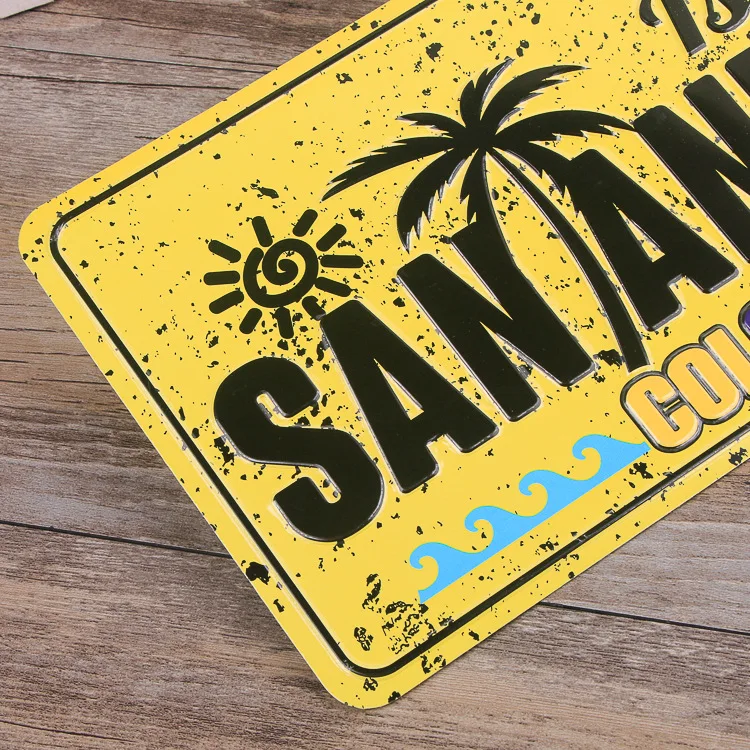 Wholesale Vehicle Accessories Custom Print Logo Souvenir Aluminum Decorative Reflective Embossed Number Plate Car License Plate