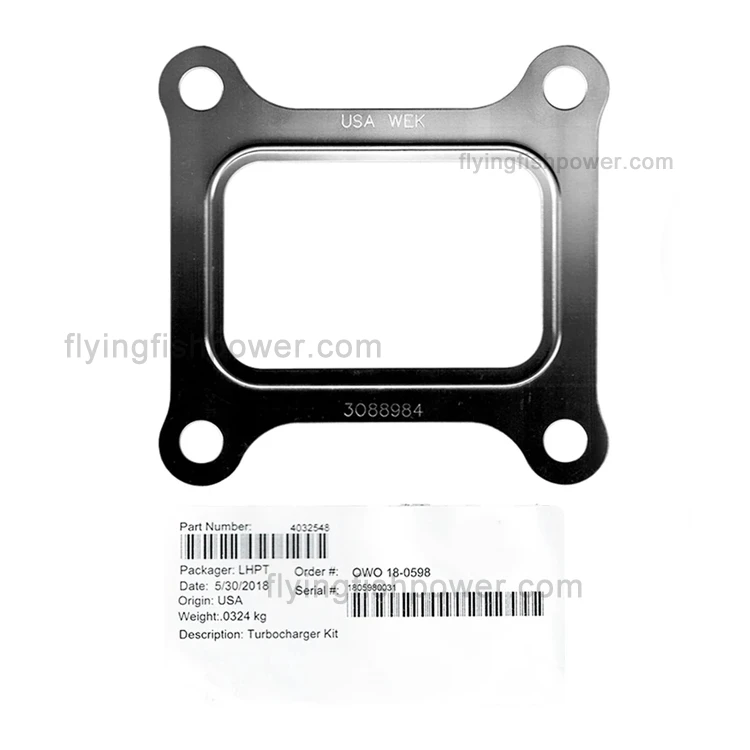 High Quality ISM QSM M11 ISM11 QSM11 Diesel Engine Turbocharger Mounting Gasket 3088984