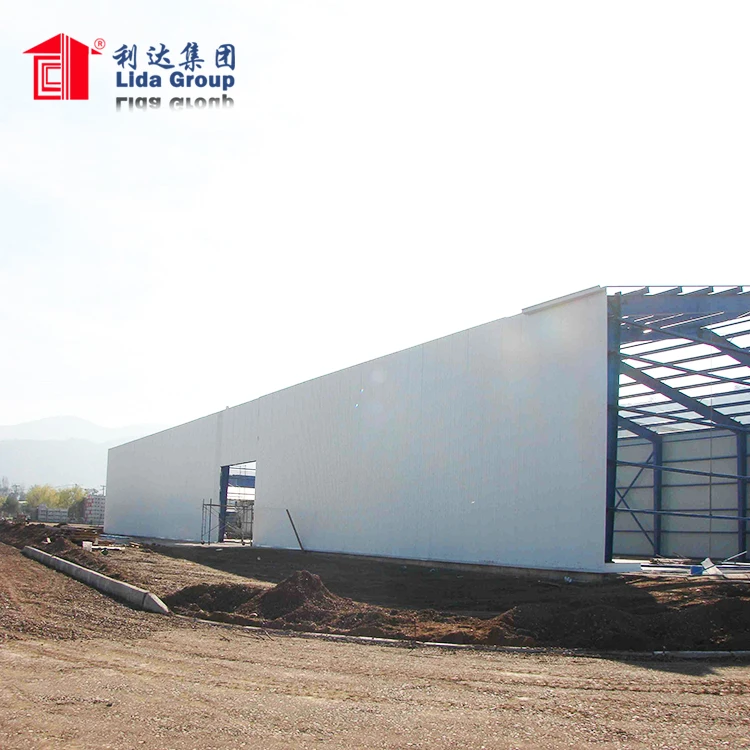Modern Prefab Steel Structure Building Prefabricated Warehouse/Workshop/Aircraft Hangar/Office Construction Material