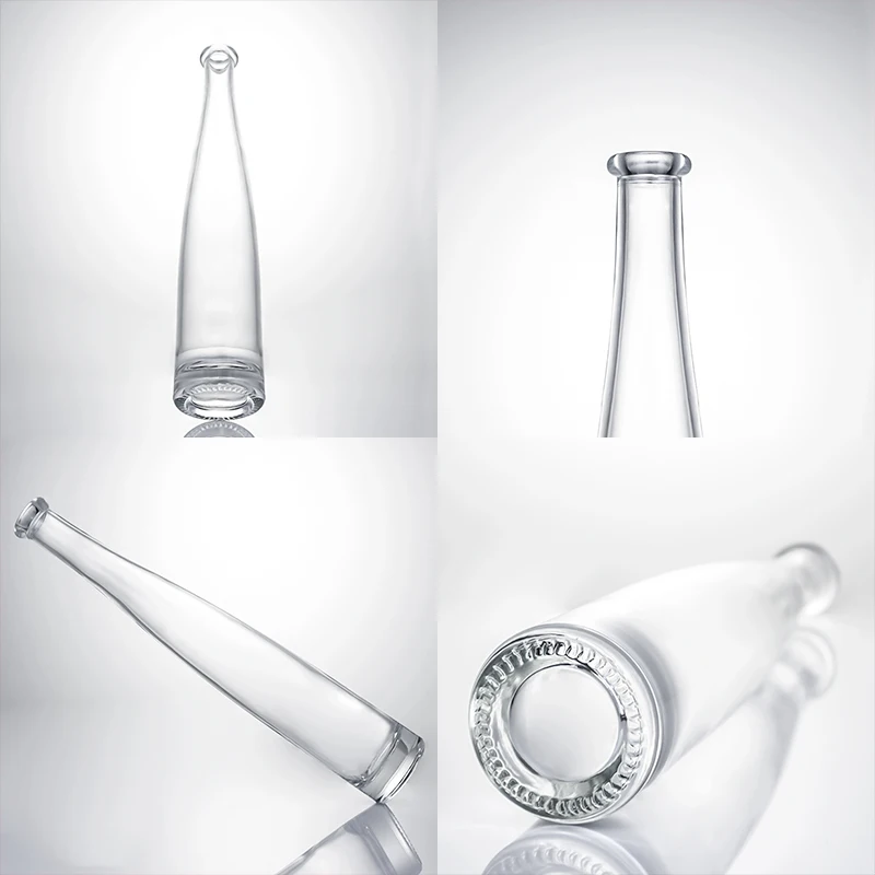 Glass bottle import trade Baseball bat shaped glass bottle thick bottom Gin and brandy Champagne