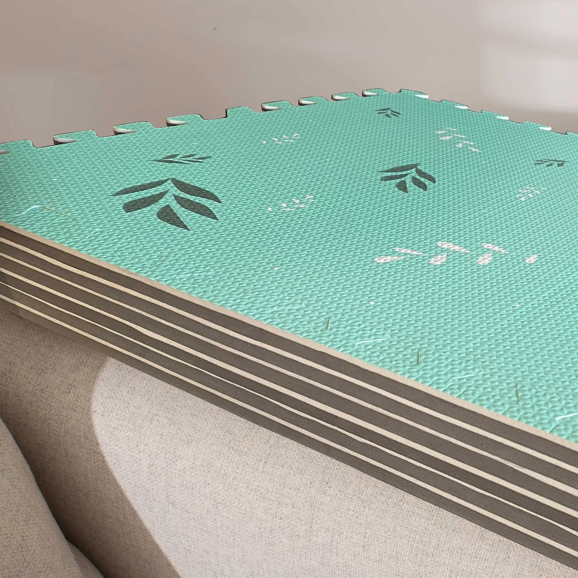 Shockproof and easy to store  EVA foam tiles floor mat children puzzle play mat