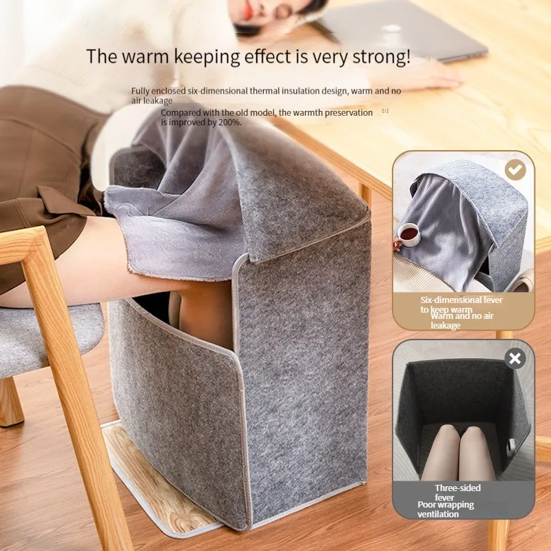 New wholesale foldable six fold under the table heater home winter foot warmer