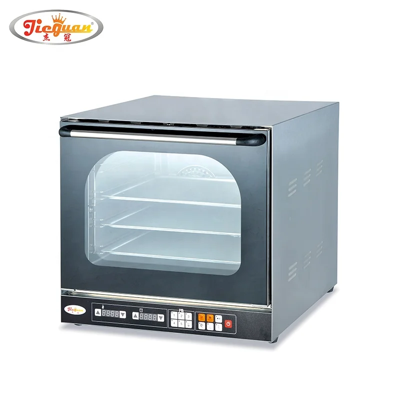 Stainless steel Commercial electric perspective convection bakery oven with 2 fans