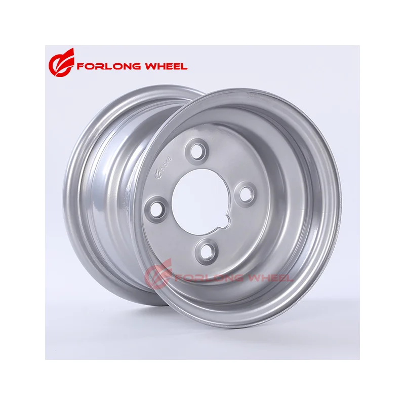 FORLONG custom 8' 8inch 5.50*8 4/5hole PCD101.6,114.3mm ET+21/-21mm steel golf cart lawn mower wheels and tires