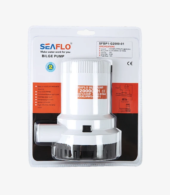HYDRULE|HYDJET 2000GPH 12V fishing boat bilge pump hand bilge pump 24volt marine bilge pumps