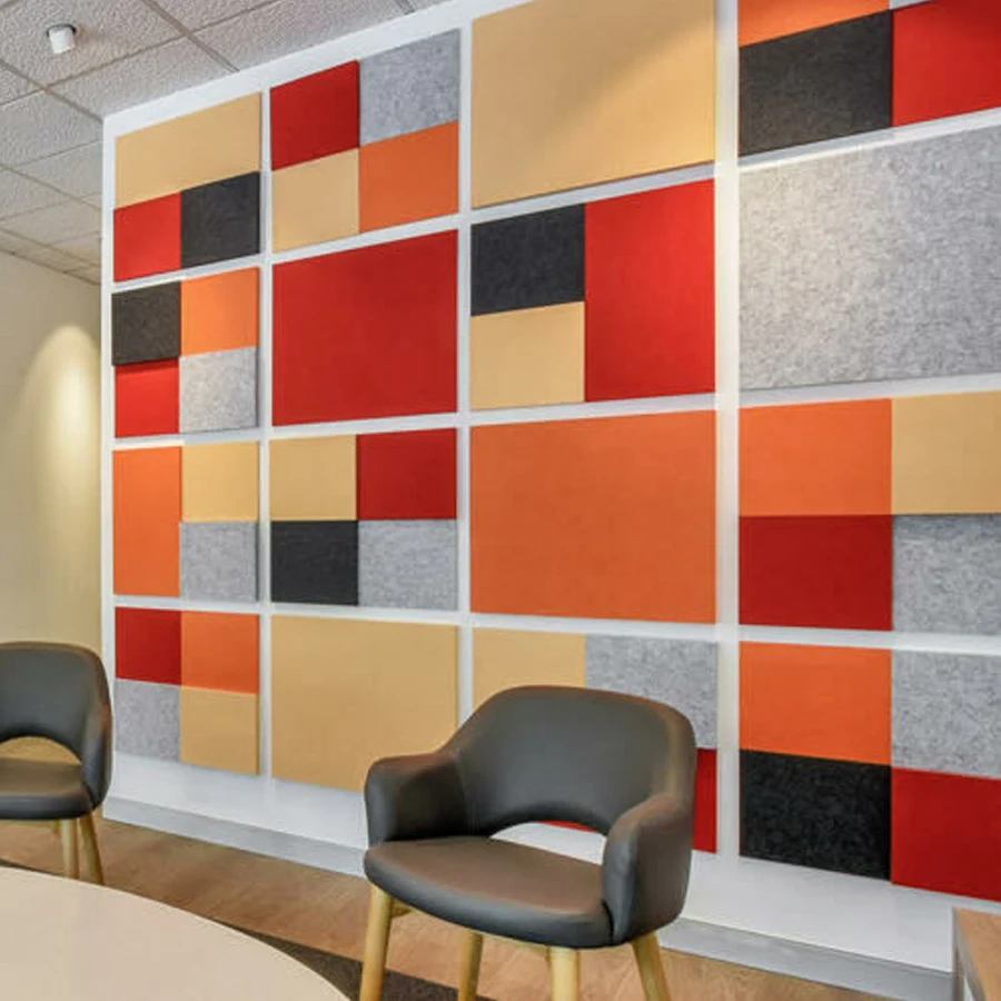Hexagon Polyester Fiber Acoustic Panel Soundproof Wall Absorbing Panels Sound Insalution Acoustic Felt Panel