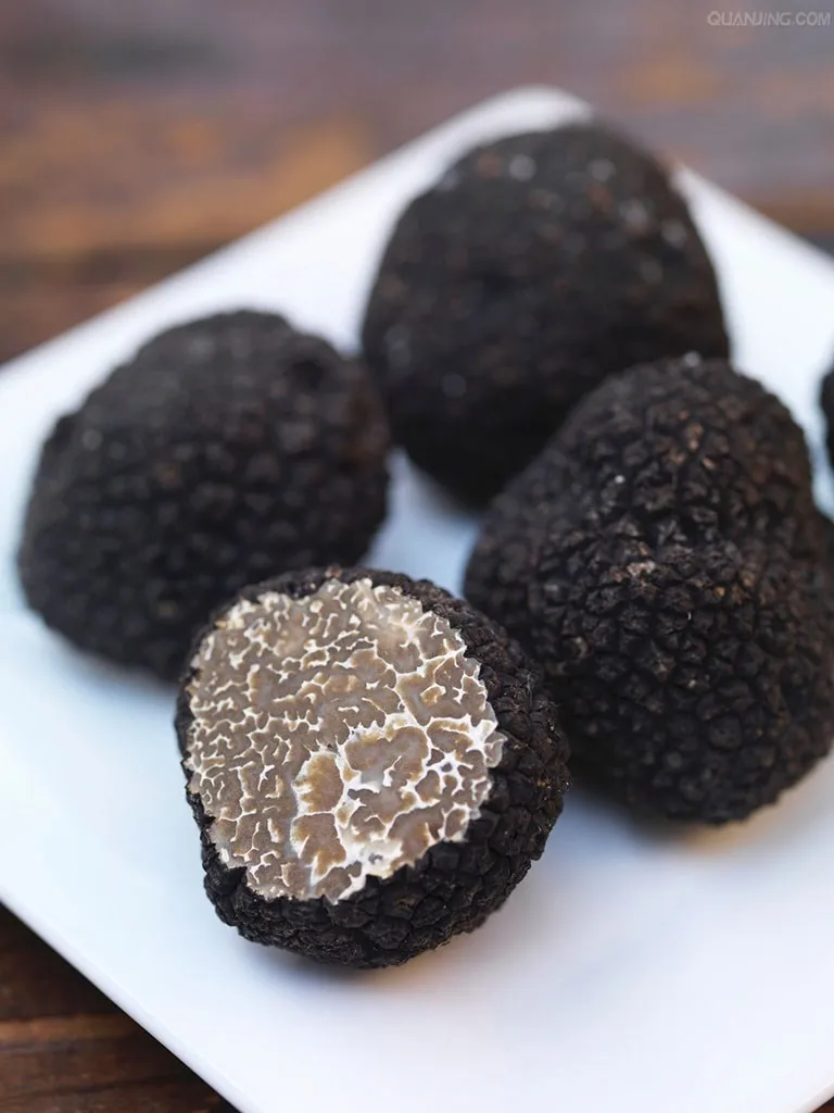 Detan оптовая продажа свежий черный трюфель дикий гриб melanosporum высокого качества