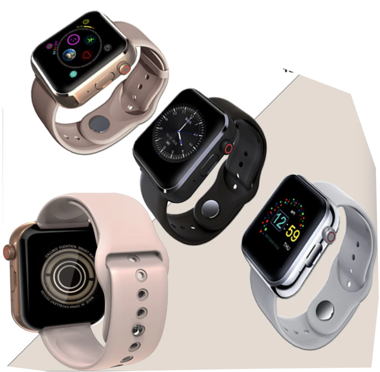 Mocha Ready To Ship Smart Watch 2021 Hot sale Reloj T500 T500PLUS Series 6 T500 Smart watch T500