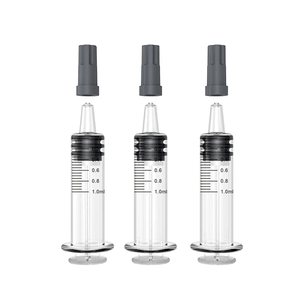 
Logo printing Pre-filled glass syringe thc distillate glass injection syringe 