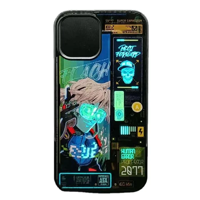 Мигающий светодиодный Чехол для мобильного телефона со звуковым голосовым управлением новогодний китайский новый год День Святого Валентина Diwali Active Light чехол