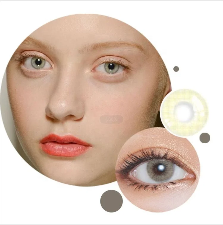 Realcon Wholesale Soft HD Aurora Natural Color lentes de contacto Fancy look Toric contact lenses for big eyes