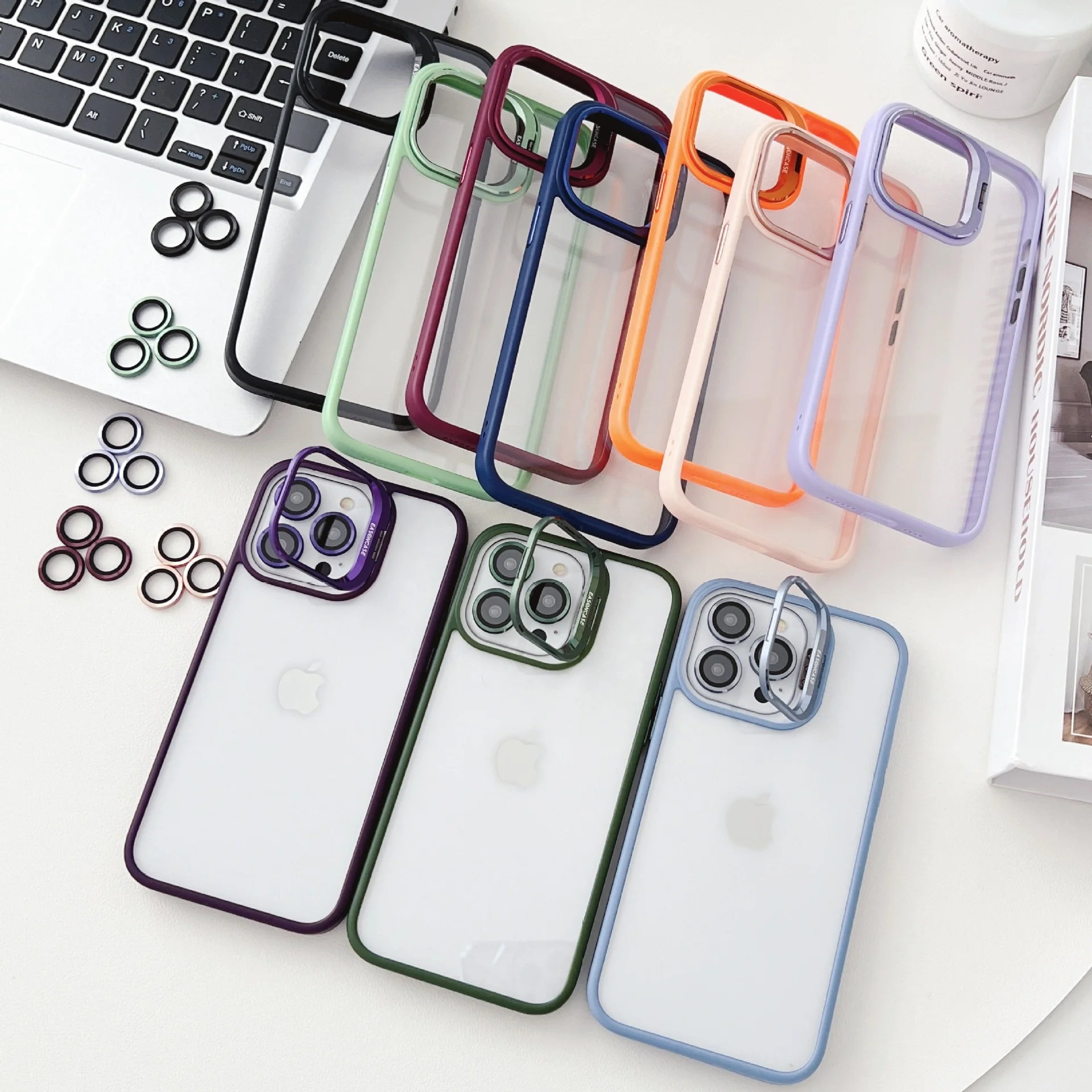 New fashion Luxury camera protect mobile cell phone accessories back cover for fundas iphone 11 12 13 14 15 Pro max clear cases