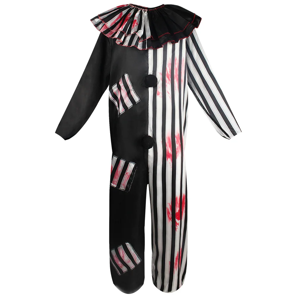 Adult Clown Jumpsuit Halloween Party stage performance Cosplay Horror Evil Clown Costume for Men