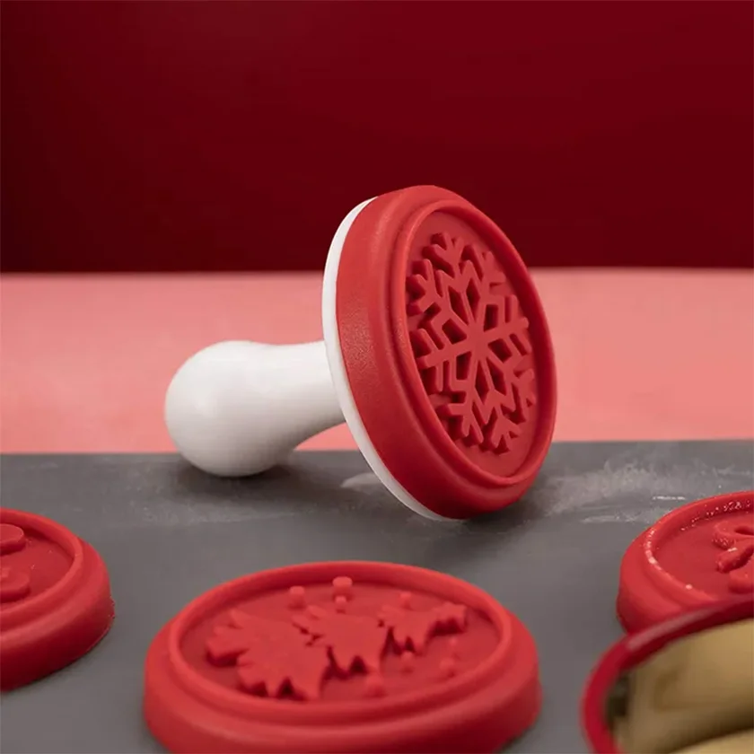 Kitchenware Product Silicone Embosser Cookie Stamp Kitchen Products Silicone Mold Custom Bakeware Embossing Food Grade Silicone