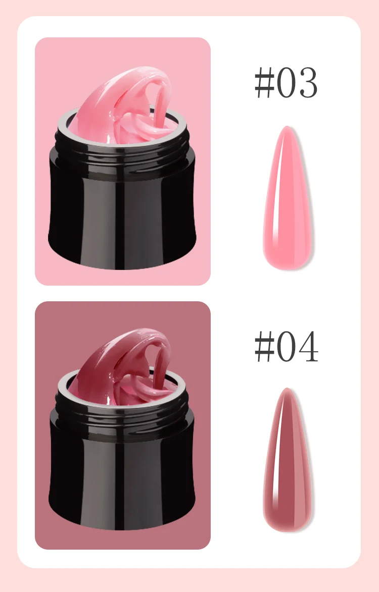 High strong  long lasting Private labels soak off camouflage builder nail extension uv gel