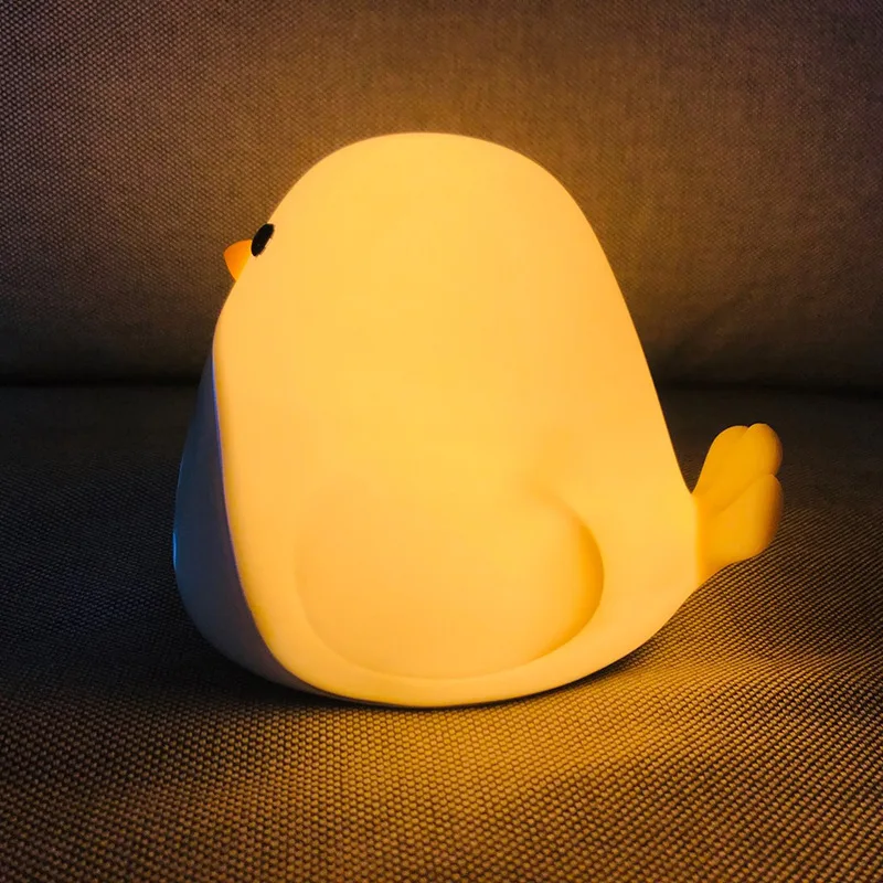 2021 Hot Sale Rechargeable Animal Silicone Baby Led Night Light Desk & Table Timing Alarm Clock