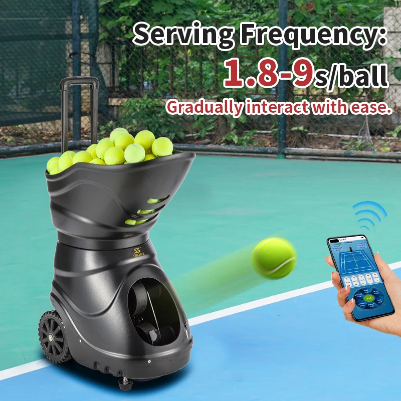 SS-T4015 SIBOASI Powerful Tennis Ball Shooting Machine  Using For Tennis Training and Matching Best Tennis Partner Of Players