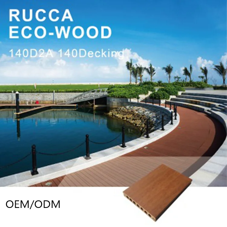 Rucca Plus WPC OEM/ODM Hollow Wood Plastic Composite Decking Outdoor Flooring