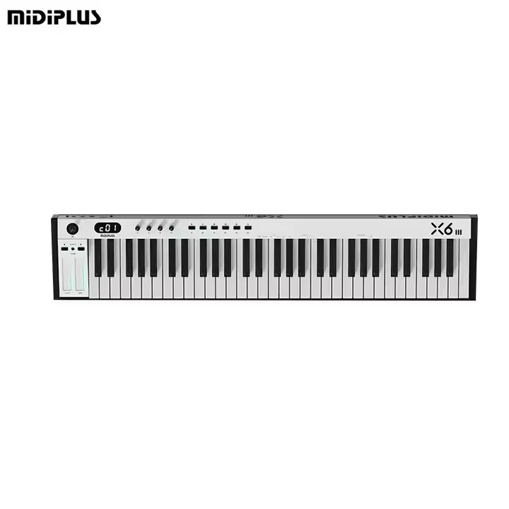 MIDIPLUS 61-Key Premium Midi Keyboard Versatile USB Electronic Piano Digital Creation Tool Kids Musical Instrument Accessory