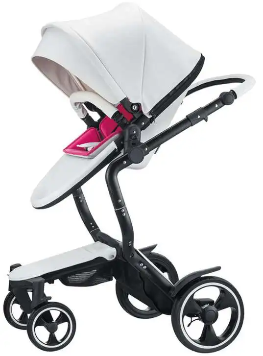 Stable And 360 Degree Rotating Wheel Foofoo Baby Stroller 2 in1 with high landscape