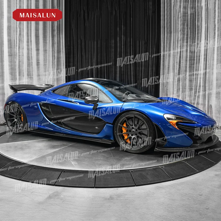 Dry Carbon P1 Style Body Kit For Mclaren 650S Car Bumper Spoiler Rear Diffuser With Hood