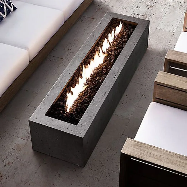 Открытый прямоугольный стол Corten стальной