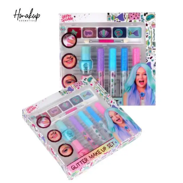 Mgirl The First Makeup Set for 5+ Year Old Young Girls (Original Design) - Makeup kit Easily Washable, Non-Toxic - Safety Tested