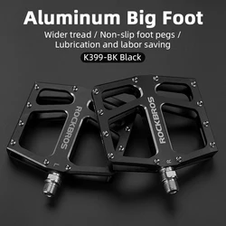 ROCKBROS Bike Widen Platform Pedals MTB Aluminum Alloy Bicycle Parts Cycle Foot Bearing Pedal