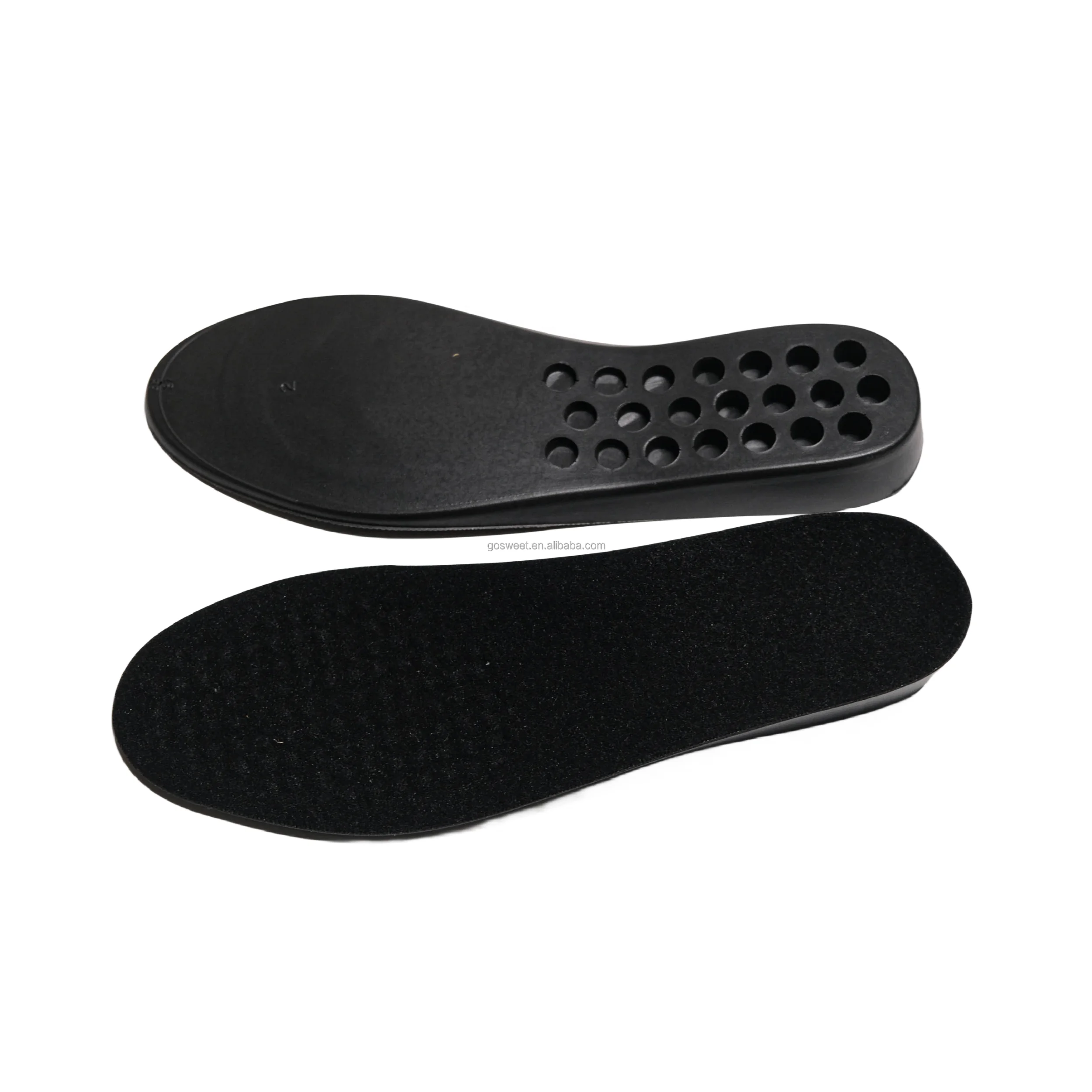 PU Memory Foam Insoles Arch Support Insoles Plastic Height Increasing Shoes Insole for Women Men Kids