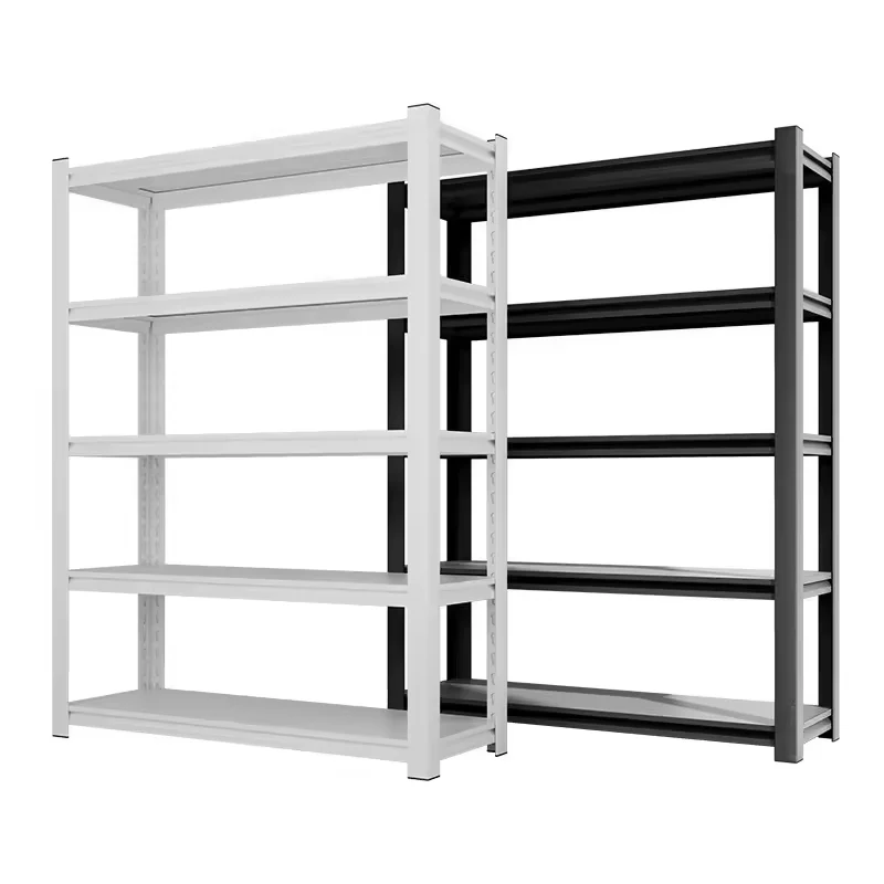 5 Tier boltless rivet shelving rack metal shelves metal steel garage storage rack for home use