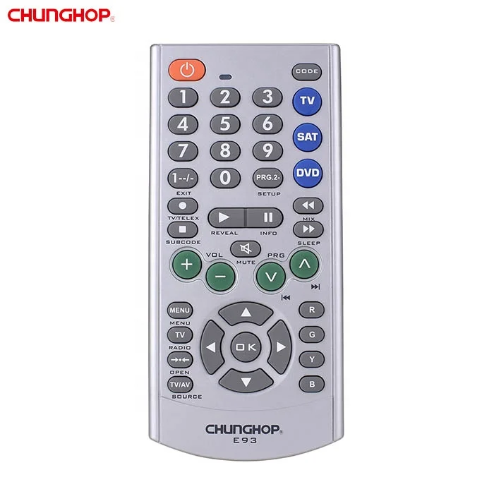 Chunghop E93 Big Panel Design Combination TV SAT DVD 3 in 1 Smart Universal IR Remote Control