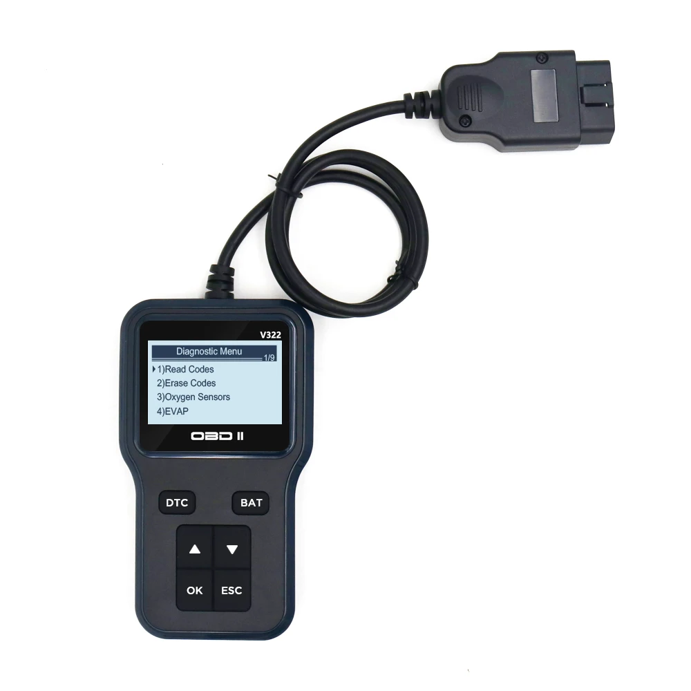 V322 Automobile Fault Diagnostic Universal OBD II Car Scanner Car Code Reader Fault Detector Elm327 Car Diagnostic Instrument