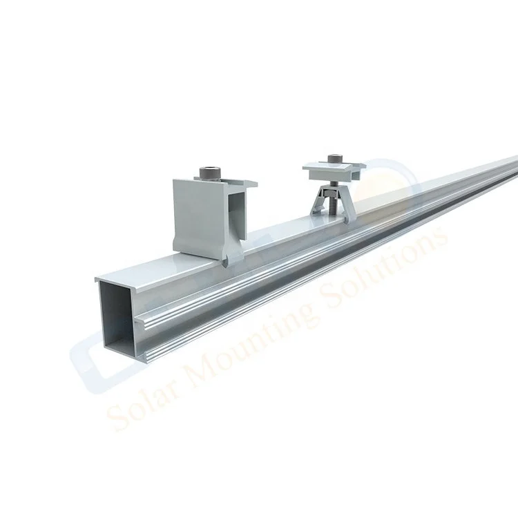Home solar alu mounting rail / rail system 2100mm for pv module installation