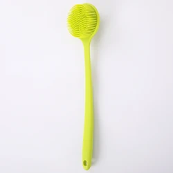 wanmei Salon silica gel scrub set is soft and does not hurt the skin soft close skin for shampoo bath brush