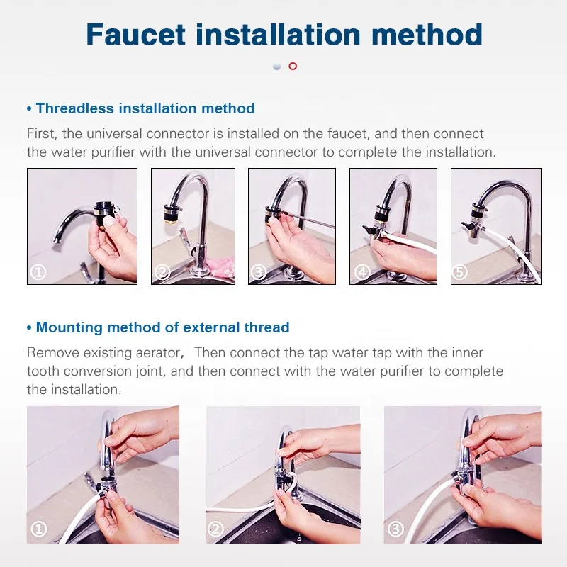 2 stage water filter countertop Water Filtration System