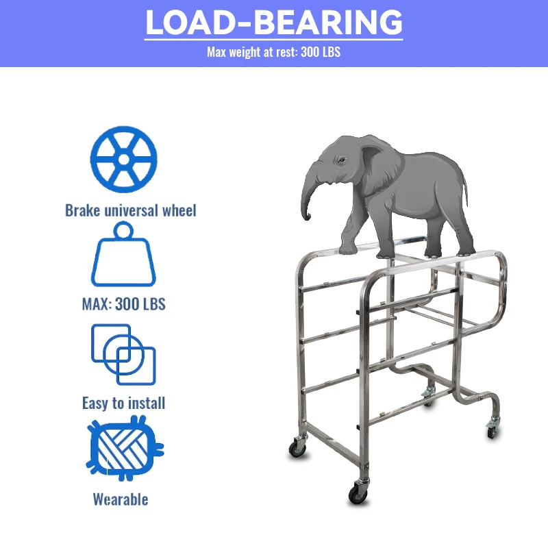 New Arrival Large Three Tier Hotel Catering Heavy Duty Kitchen Serving Food Cleaning Service Trolley Push Cart For Hotel Kitchen