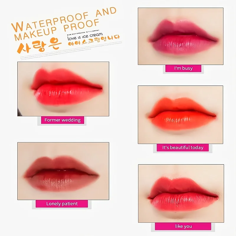 New Cigarette Liquid Lipstick Waterproof Pigment Vegan Makeup Tattoo Lipstick Lip Gloss Set