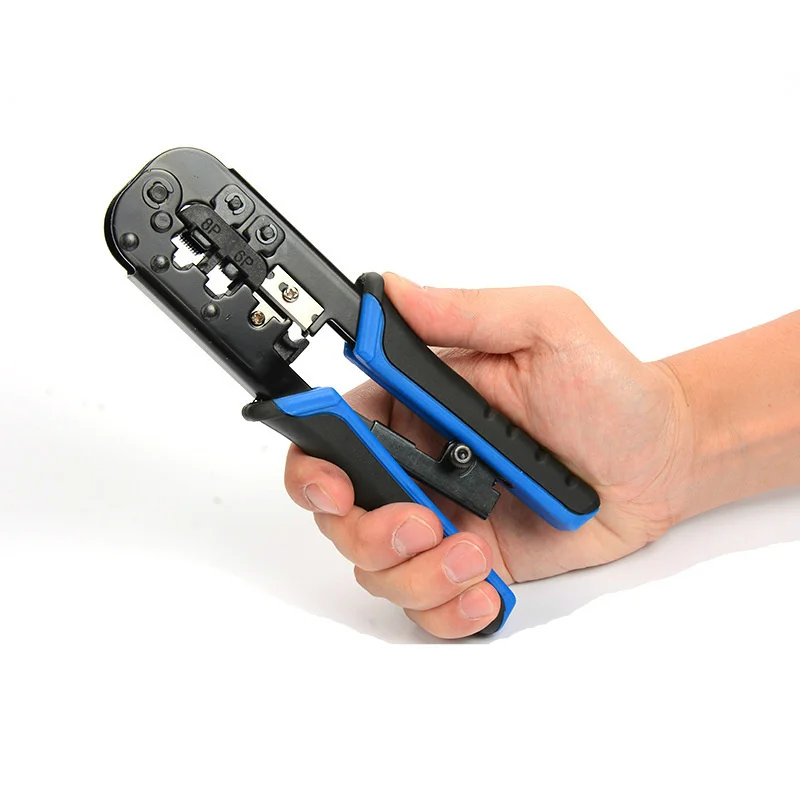RJ45 Network Cable Tester RJ45 Crimp Tool Kit CAT5 CAT5e CAT6 Crimping Tool Kit Ethernet Crimper for RJ11/RJ12/RJ45 Connectors