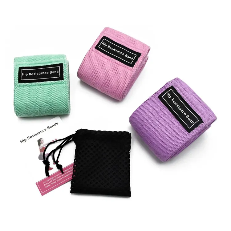 Exercise Workout Fitness Booty Band Hip Circle Resistance Loop Band Set