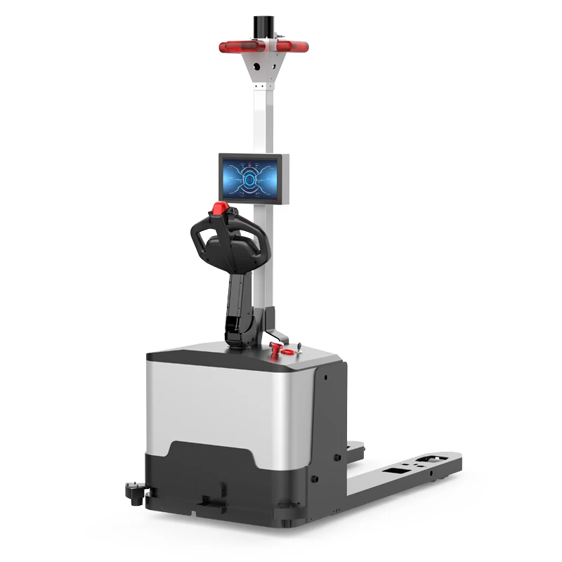 Reeman Automated Forklift Robot 1.5 Ton Lifting Height Laser Electric Stacker Electric Forklifts Trucks Price 4 Wheel for Sale