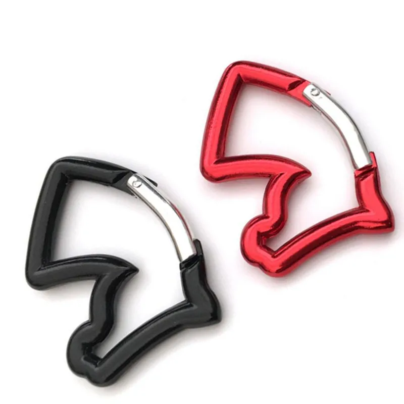 HXY Very Cute Promotional Wholesale Horse Head Shaped Carabiner Horse Carabiner Keychain For Hiking, Camping