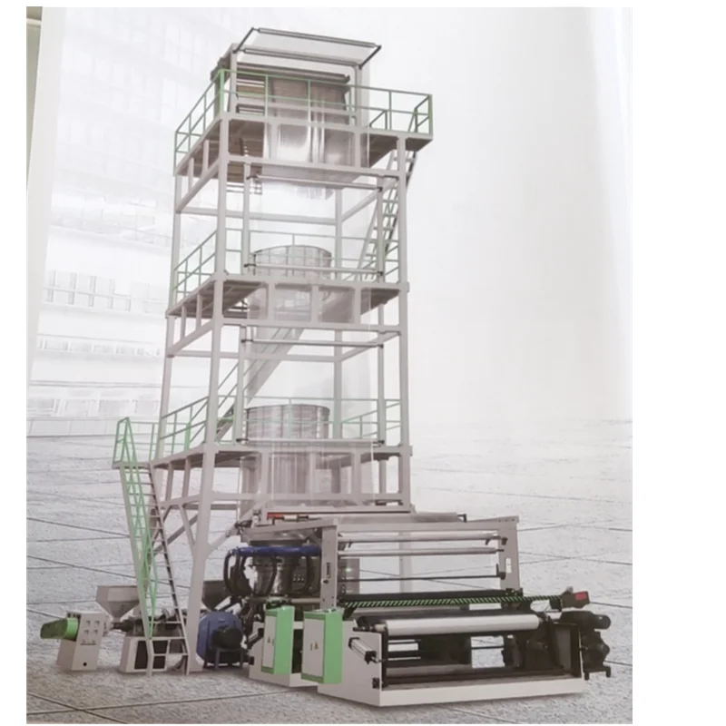 
Hot sale abc extruder plastic EVA/HDPE/LLDPE film blowing machine three-layer Co-extrusion blown film machine 