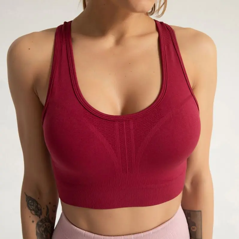 
Wholesale underwear sexy women sports wear yoga bra top fitness push up bra 