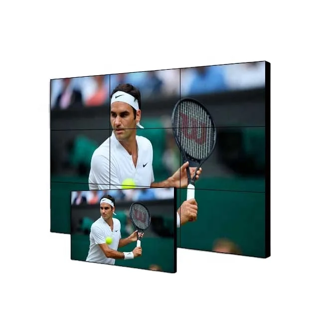 55 Inch Indoor Video Wall Full HD 3x3 LCD Monitors Advertising Digital Signage Display Screen Playing Equipment