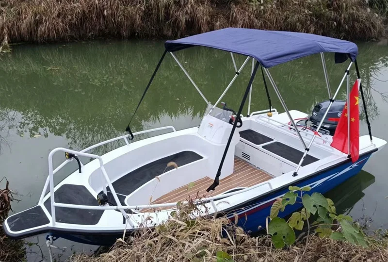 2023 New Design 420 Leisure Small Speed Boat With Outboard Engine 4.2m Luxury Yacht 14ft Aluminium Fishing boat