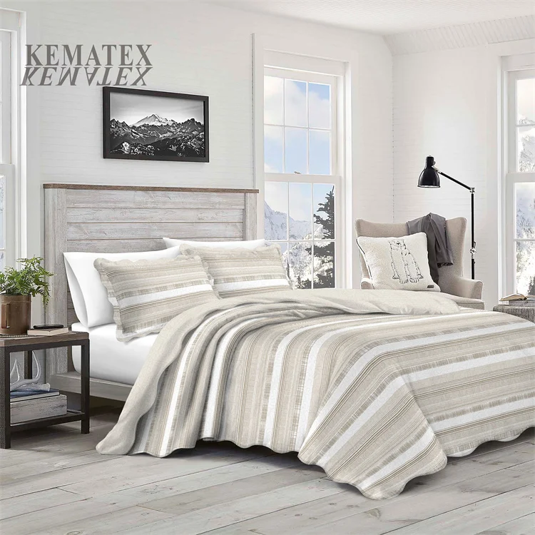  Modern design Breathable Washable Super Soft Cotton Embroidery polyester quilt comforter