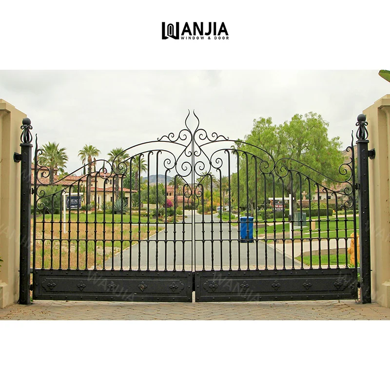 Simple iron doors grill designs exterior metal doors wrought iron gate driveway gate exterior front entry wrought iron gate