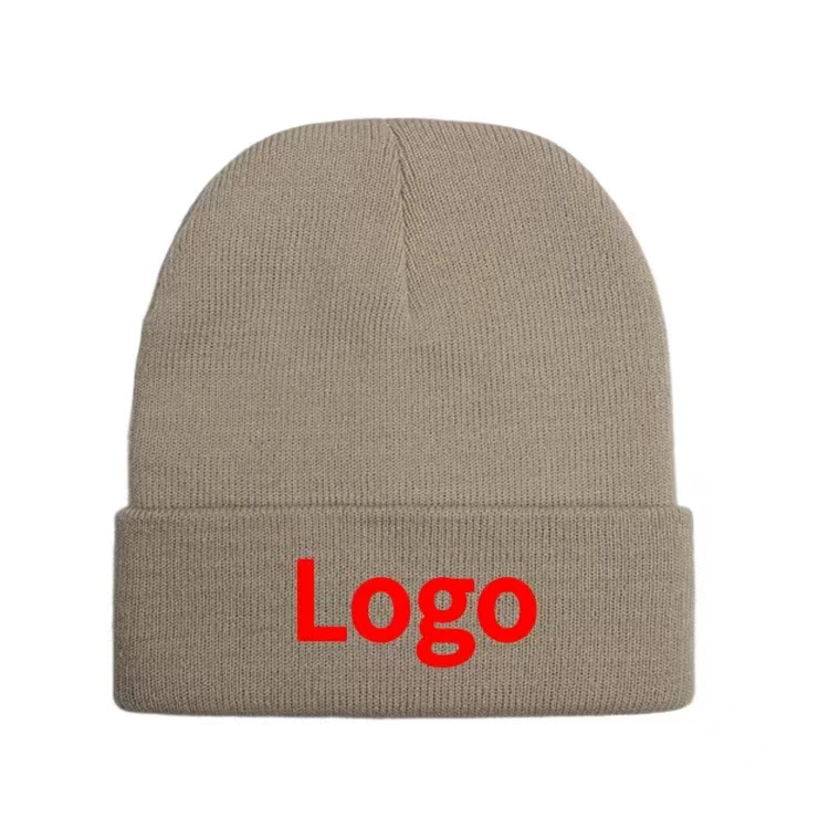 Wholesale Custom Beanies Hat European And American Letters Knitted Cap Fashion Jacquard Warm Beanie Cap