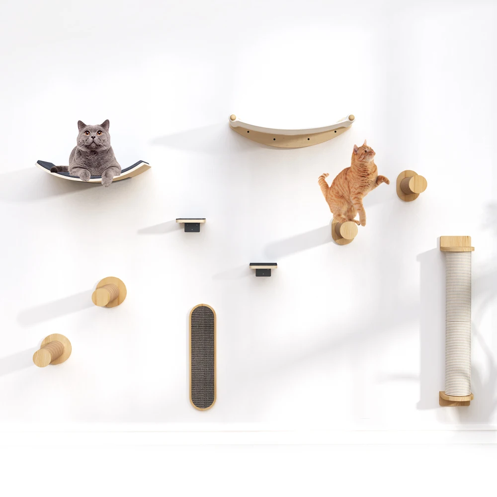 Hot selling cat tree for cat shelves Hanging platform diving platform and cat wall shelves